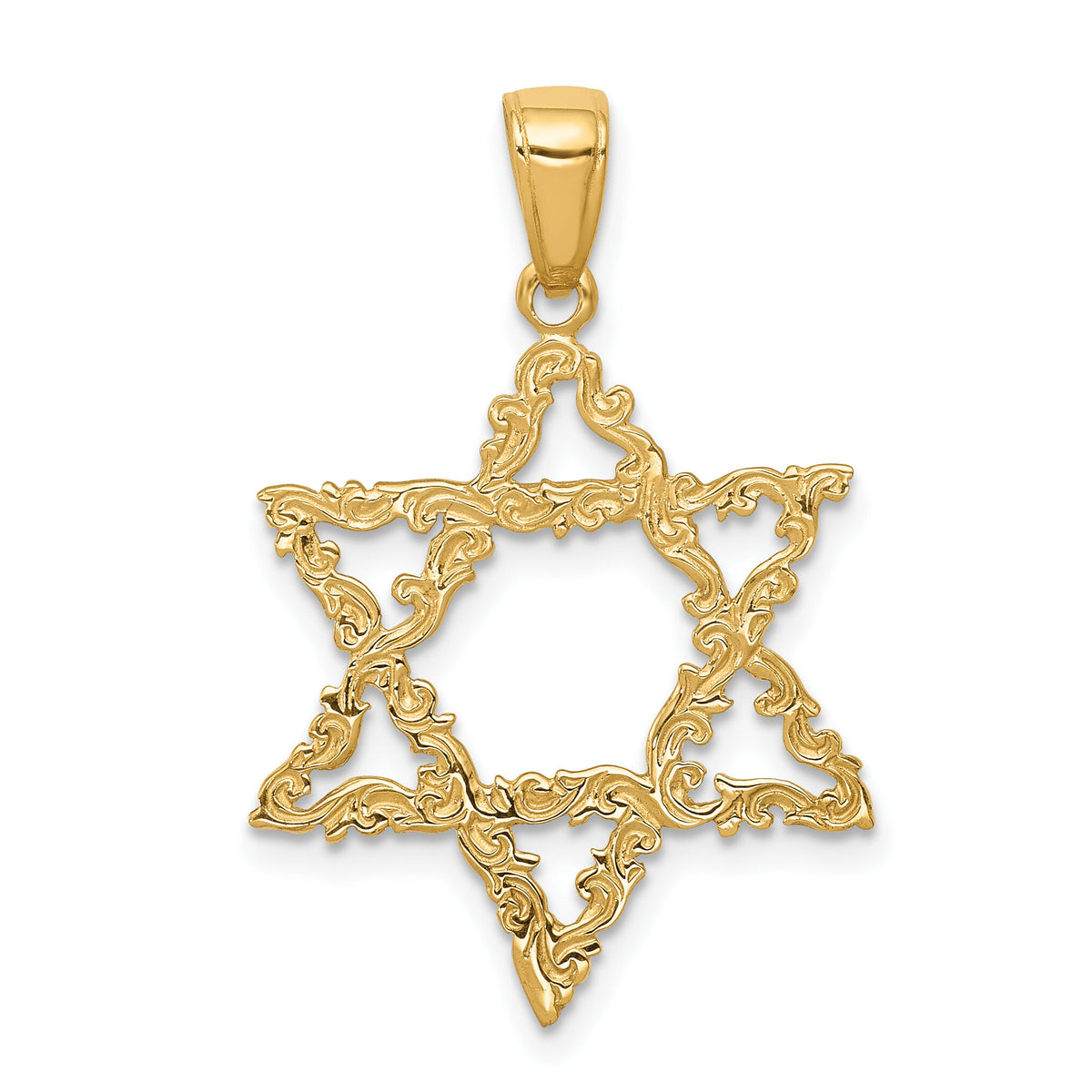 14k Star of David Pendant-D3804