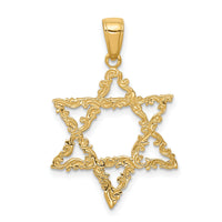 14k Star of David Pendant-D3804