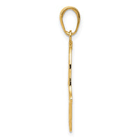 14K Filigree Chamseh Pendant-D3808