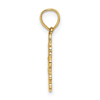 14K LOVE with Heart Charm-D3857