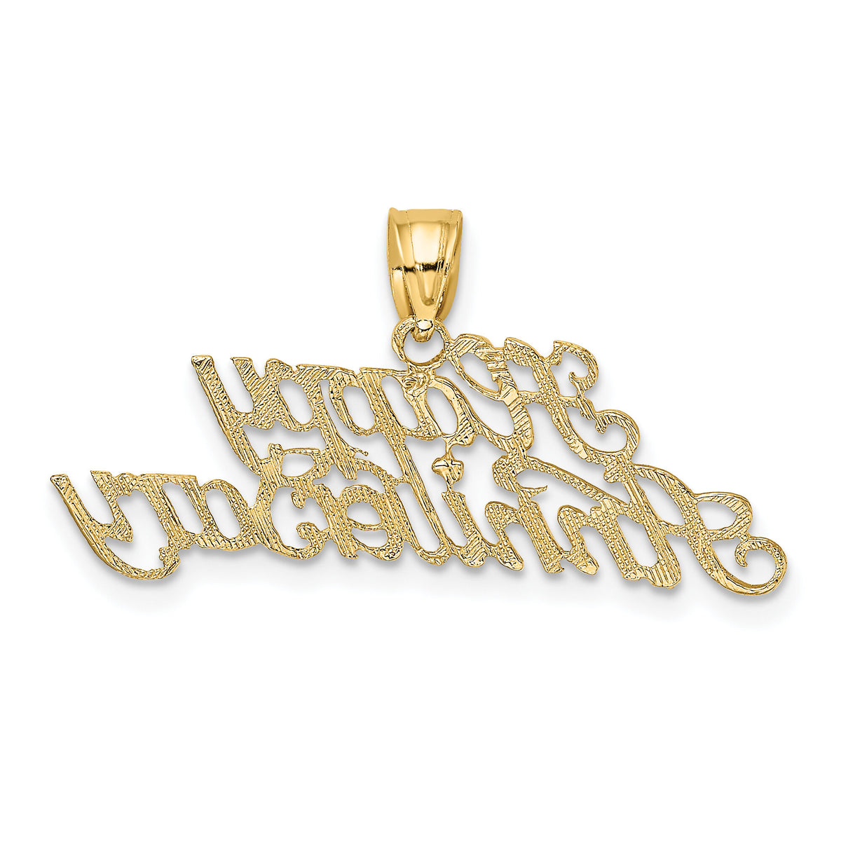 14K Polished HAPPY ANNIVERSARY Charm-D3888