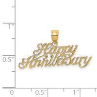 14K Polished HAPPY ANNIVERSARY Charm-D3888