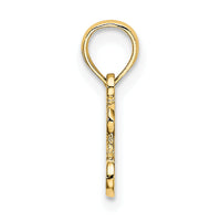 14K Polished / Textured I LOVE GOLD Charm-D3900