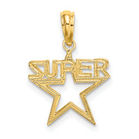 14K SUPER Star Charm-D3902