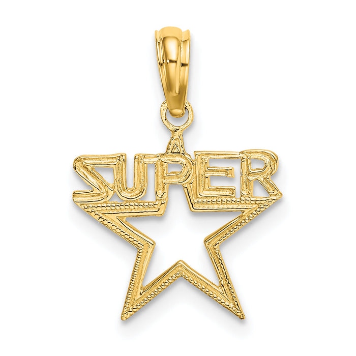 14K SUPER Star Charm-D3902