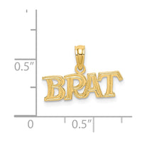 14K Polished BRAT Charm-D3904