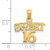 14K SWEET 16 Pendant-D3912