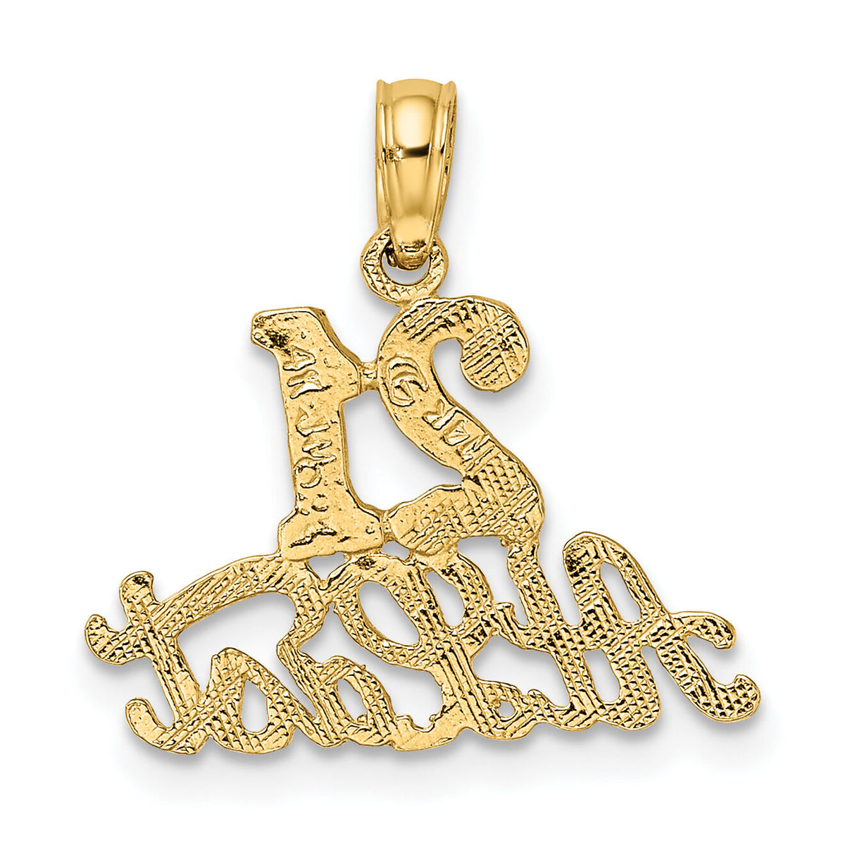14K 21 AT LAST Charm-D3920