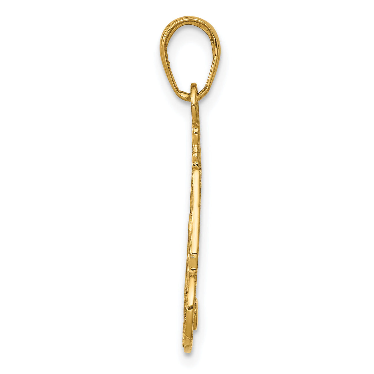14K Slice of Cake with Candle HAPPY BIRTHDAY Pendant-D3921