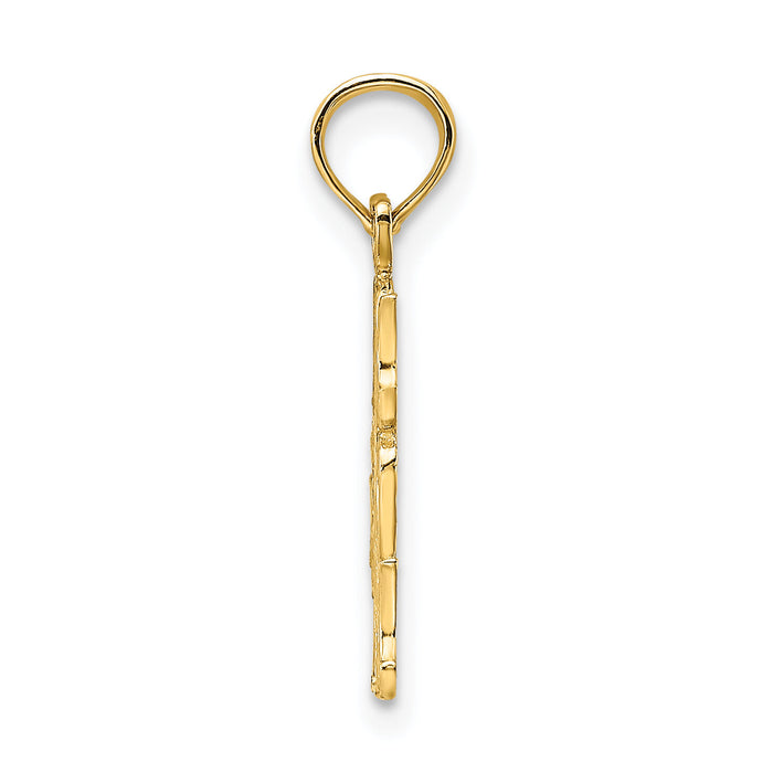14K #1 MOM Charm-D3928