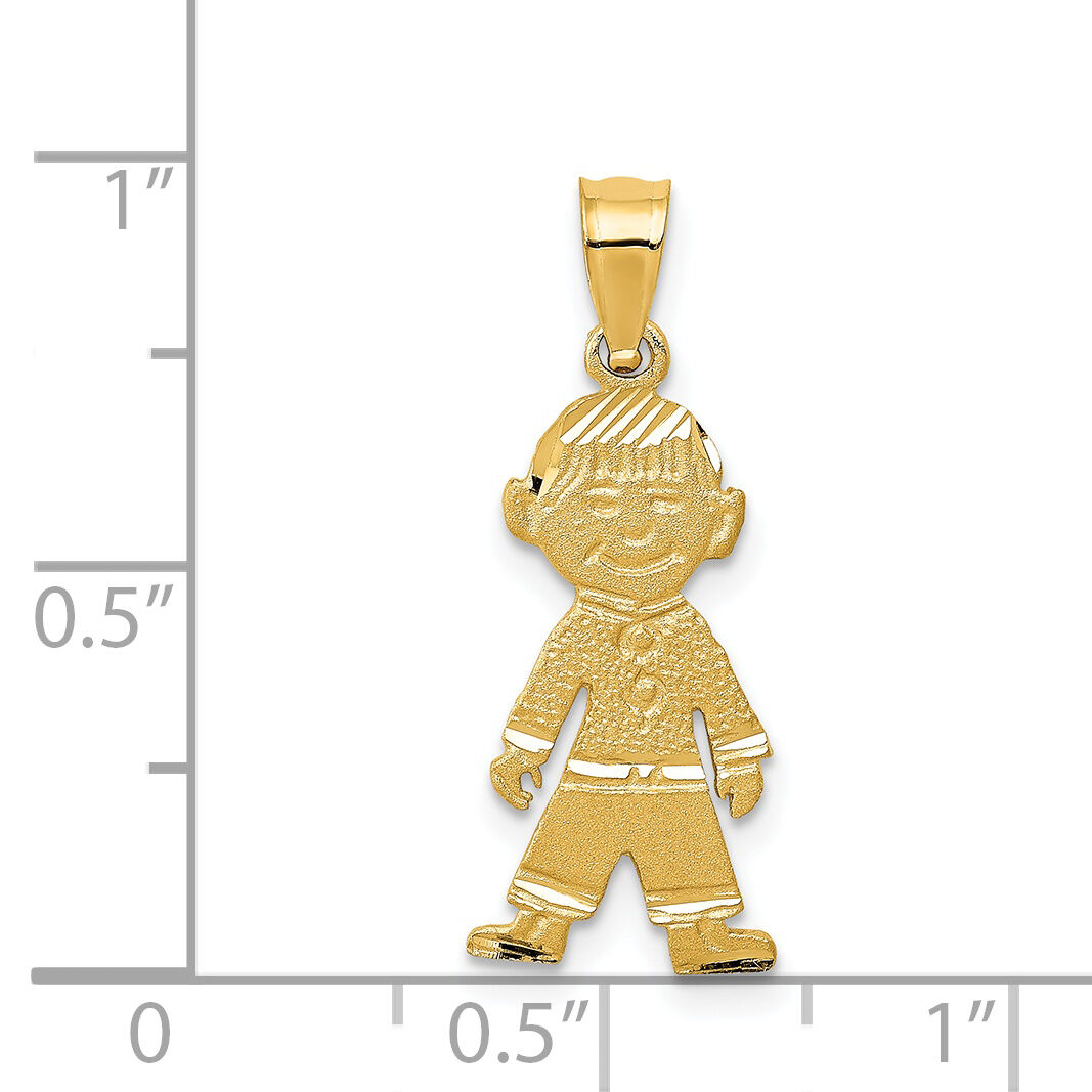 14k Boy Charm-D393
