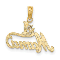 14K #1 MAMA Charm-D3933