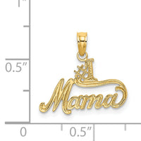 14K #1 MAMA Charm-D3933