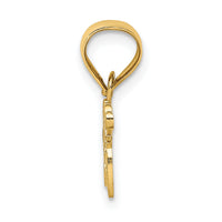 14K MOM with Heart Charm-D3938