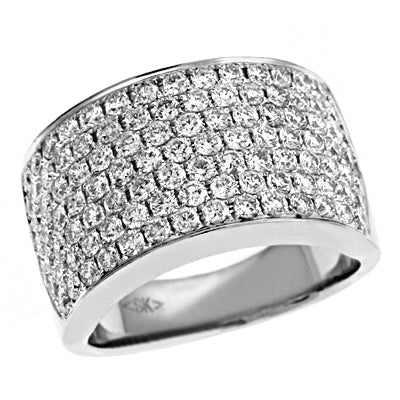 White Gold Diamond pave Ring