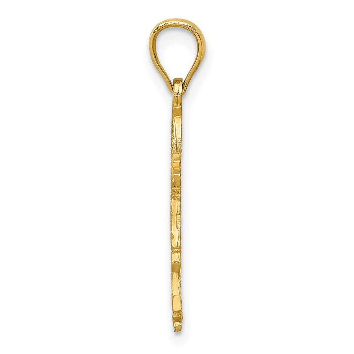 14k Girl Charm-D394