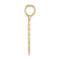 14K MOM in Heart Charm-D3941