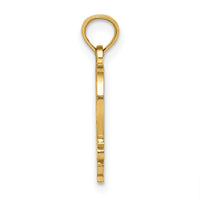 14K #1 MOTHER in Heart Frame Charm-D3942