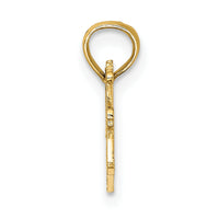 14K BEST MOM with Heart Charm-D3947