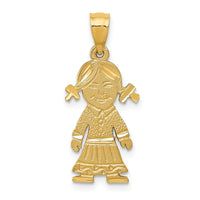 14k Girl Charm-D394