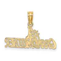 14k  #1 GRANDMOTHER Charm-D3956