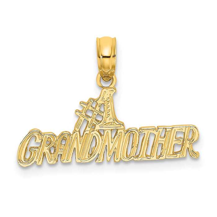 14k  #1 GRANDMOTHER Charm-D3956