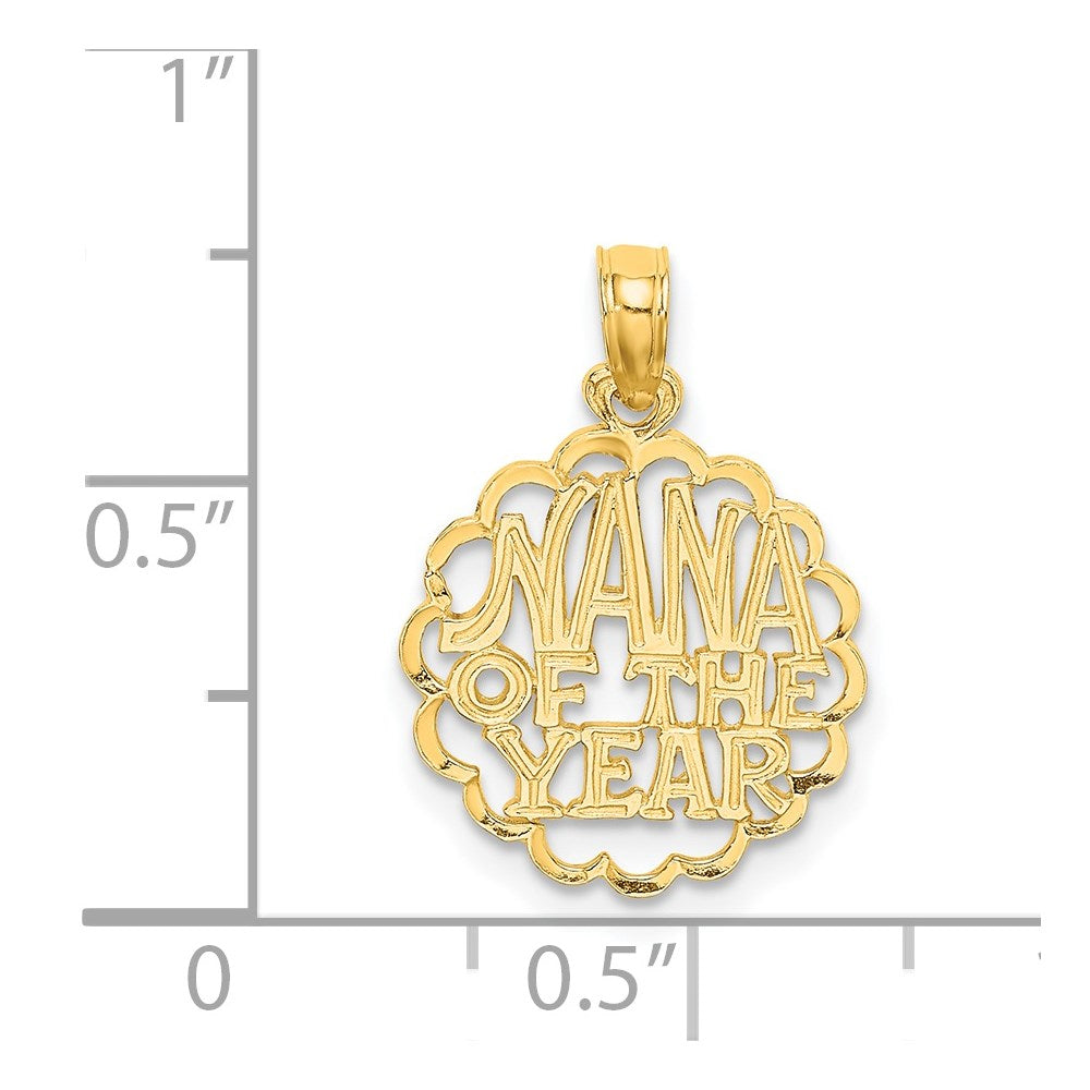 14K NANA OF THE YEAR  Charm-D3961