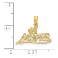 14K #1 NANA  Script Charm-D3962