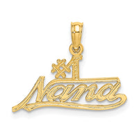 14K #1 NANA  Script Charm-D3962