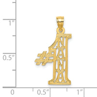 14K #1 NANA  Charm-D3963