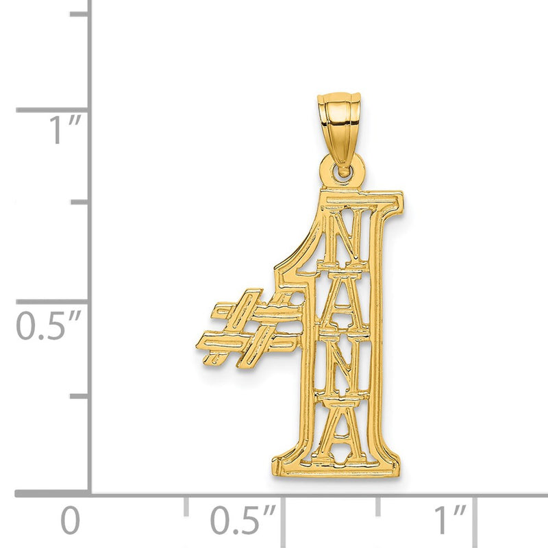 14K #1 NANA  Charm-D3963