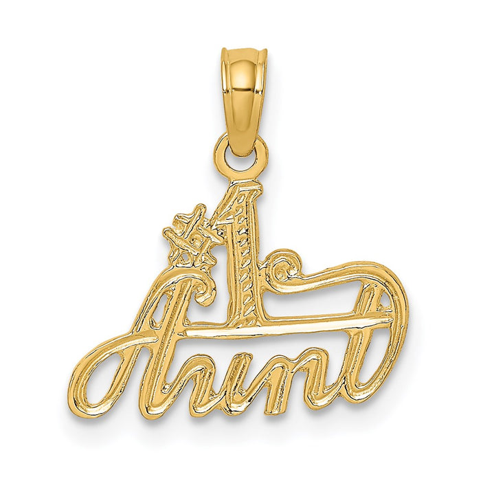 14K #1 AUNT Charm-D3965