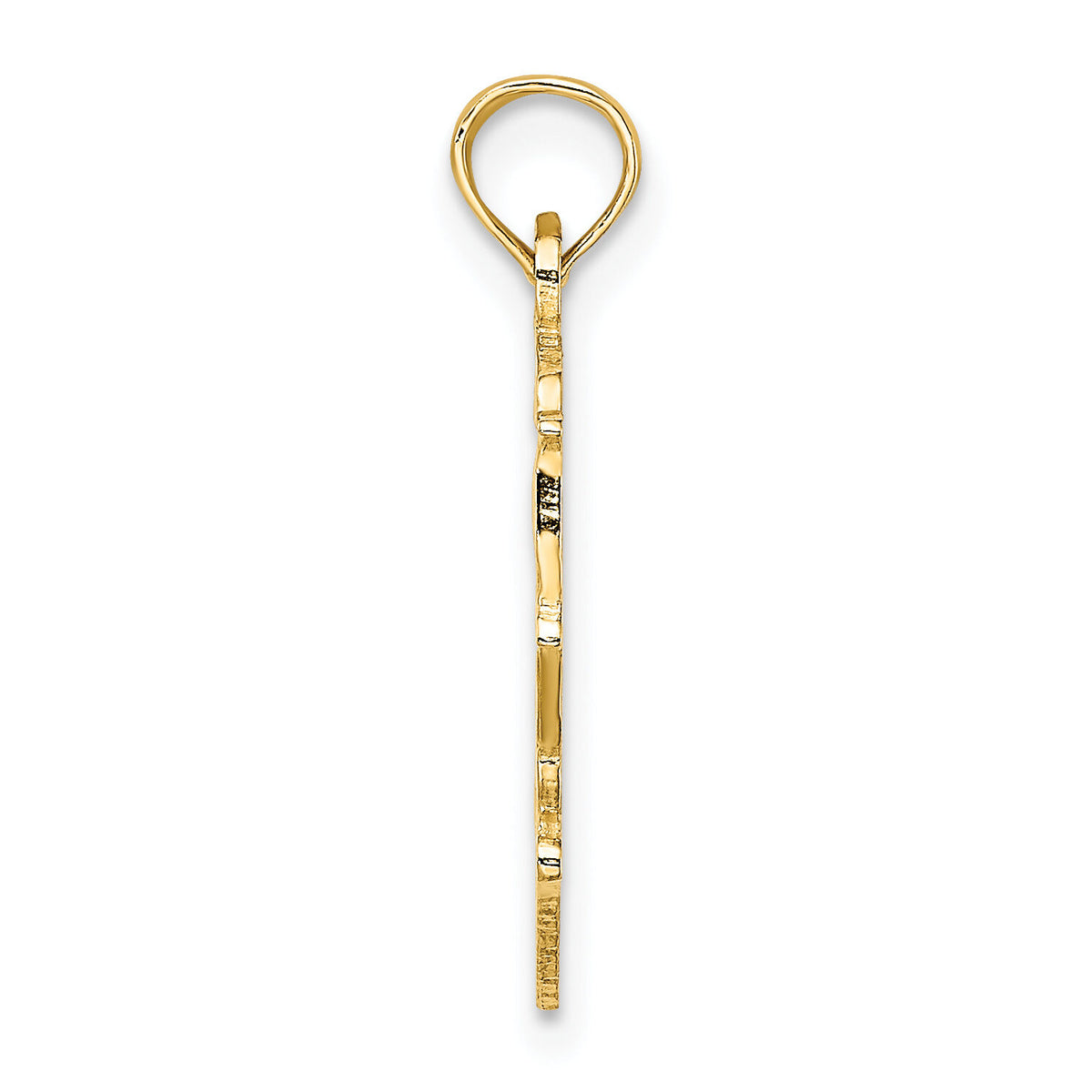 14K BIG SIS in Heart Charm-D3973