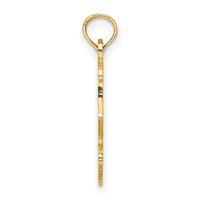 14K BIG SIS in Heart Charm-D3973