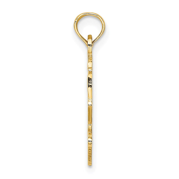 14K BIG SIS in Heart Charm-D3973