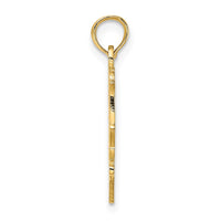 14K LIL SIS in Heart Charm-D3974