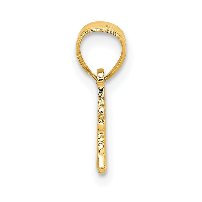 14k #1 GRANDPA Charm-D3977