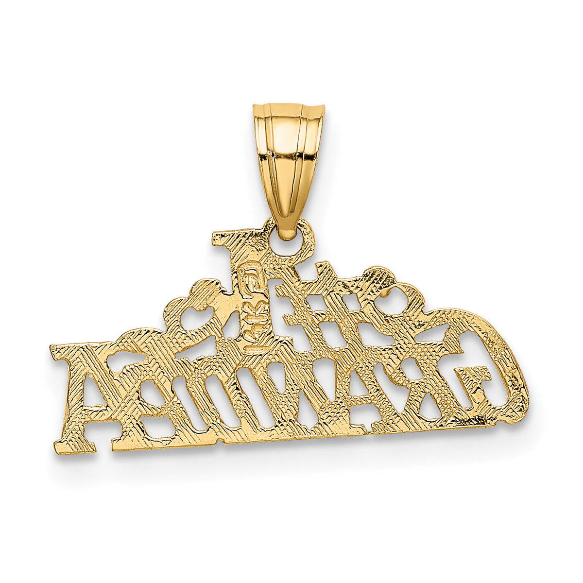 14k #1 GRANDPA Charm-D3977