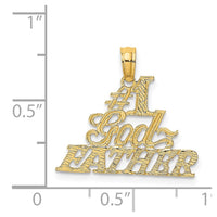 14k #1 GODFATHER Charm-D3978