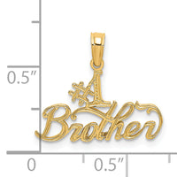 14K #1 BROTHER Charm-D3982