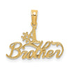 14K #1 BROTHER Charm-D3982