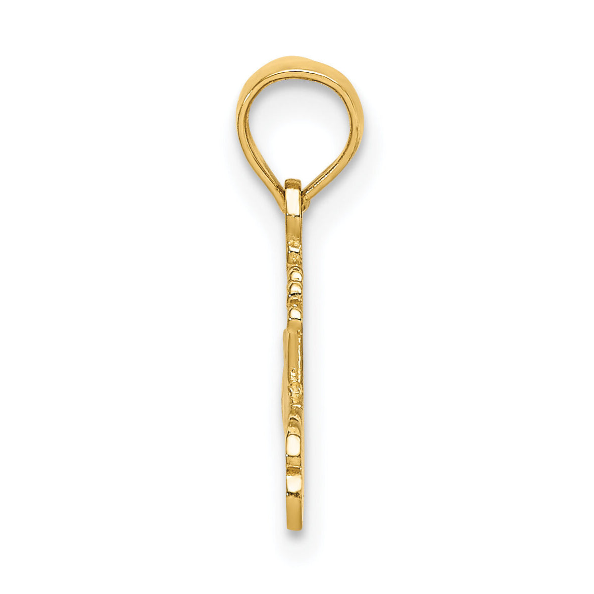 14K #1 PRINCESS Charm-D3984