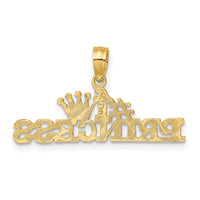 14K #1 PRINCESS Charm-D3984