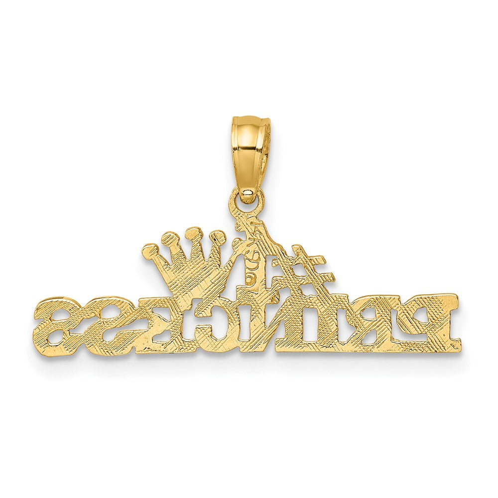14K #1 PRINCESS Charm-D3984