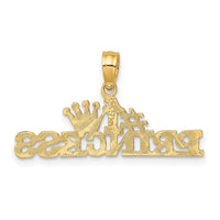14K #1 PRINCESS Charm-D3984
