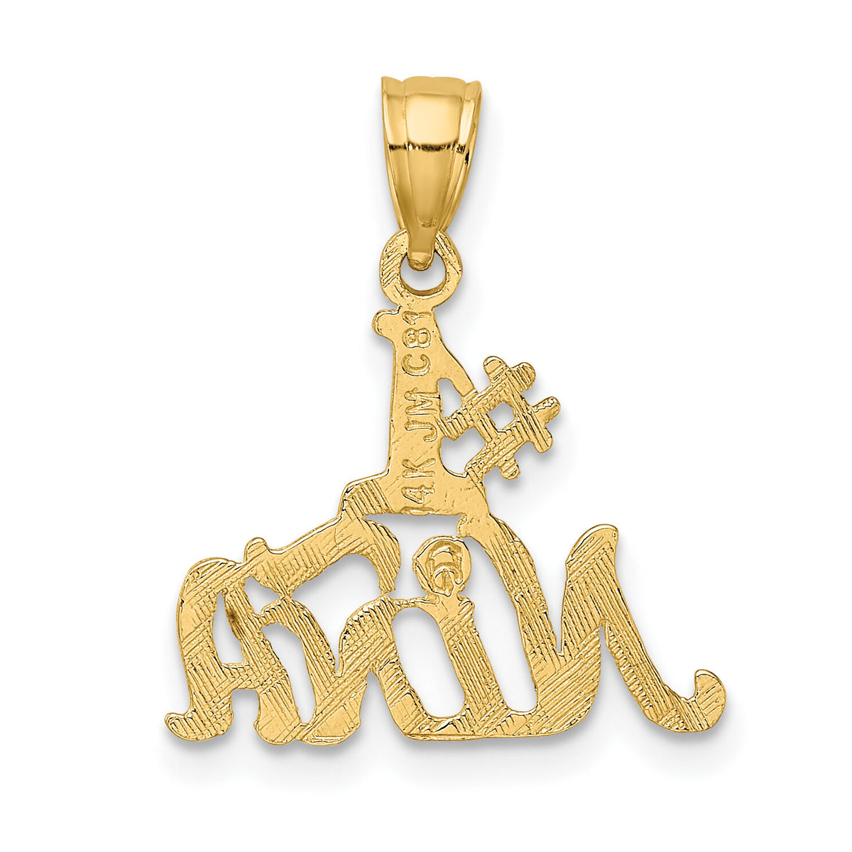 14K #1 NINA  Charm-D3987