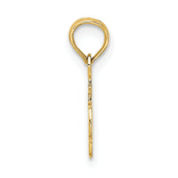14K #1 DAUGHTER Charm-D3989