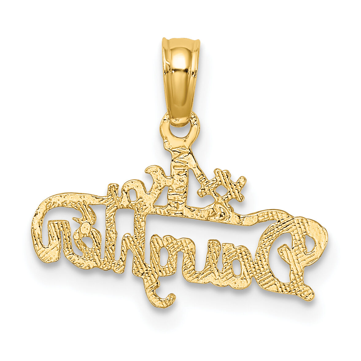 14K #1 DAUGHTER Charm-D3989