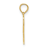 14K Boy Waving with Heart on Pocket Charm-D3994