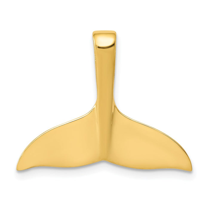 14k Whale Tail Chain Slide-D3